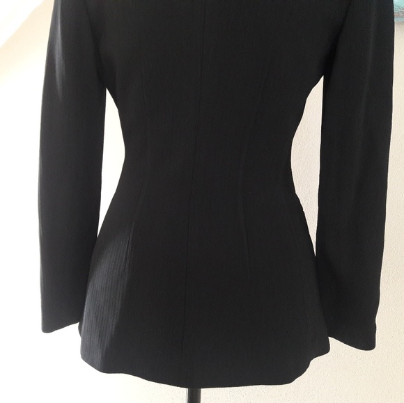 Ann Taylor Petites / Pinstripe/ Textured  Blazer - Picture 3 of 8